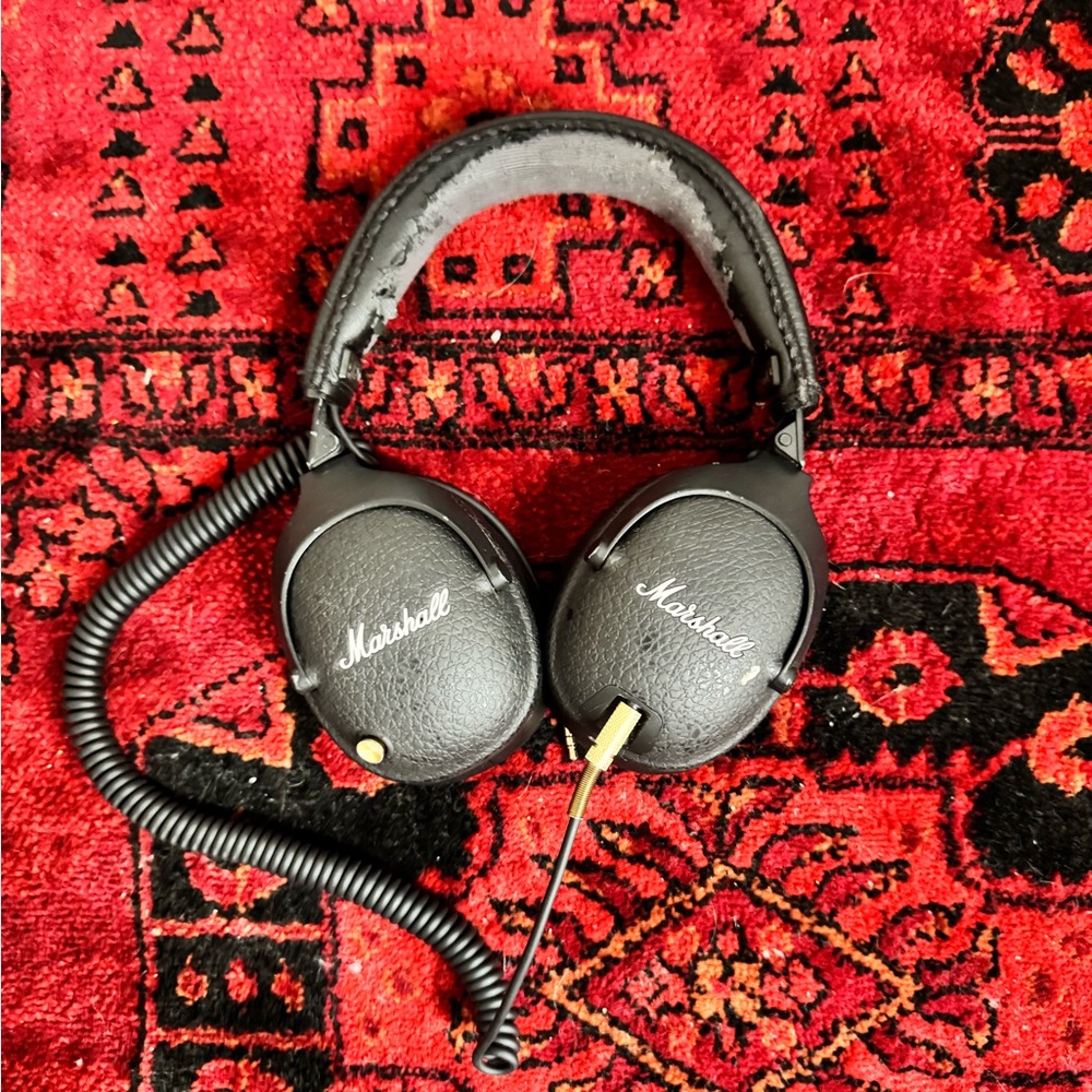 Marshall Black and Gold Over-Ear Headphones